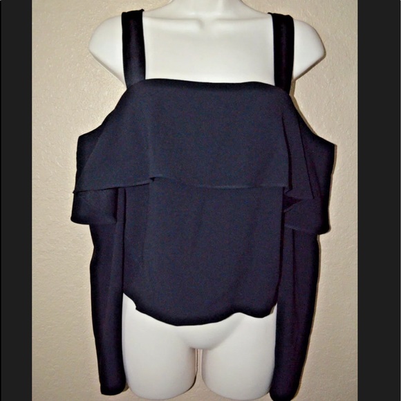 Ramy Brook Tops - NWT $325 Sz 4 S Ramy Brook Black Anastasia Blouse